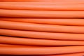 Orange fiber optic cable background