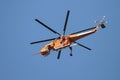 Orange Fire Helicopter