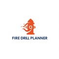 An orange fire hydrant icon is depicted, featuring stylized flame elements. Below the Royalty Free Stock Photo