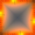 Orange Fire Shapes and Blurs Abstract Background Royalty Free Stock Photo