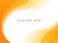 Orange Fire Vector abstract frame Border