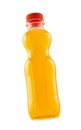 Orange fizzy drink in a plastic bottle isolated Royalty Free Stock Photo