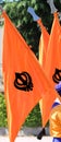 Orange flag symbol of the Sikh religion