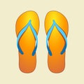 Orange Flip-Flops