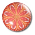 Orange Flower Button Orb Royalty Free Stock Photo