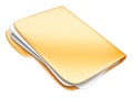 Orange Folder icon Royalty Free Stock Photo