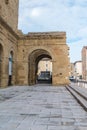 Entrance to the antique Roman theatre Royalty Free Stock Photo