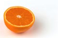 Orange fresh fruit in row isolated assortment clipping pat on white Royalty Free Stock Photo