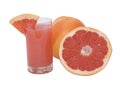 Orange freshness grapefruit with juice
