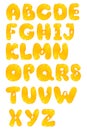 Orange fruit alphabet