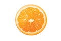 Orange fruit in flat designe. Half orange Royalty Free Stock Photo