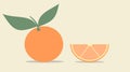 Orange fruit flat illustration