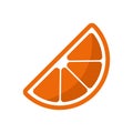 orange fruit icon vector design template in white background Royalty Free Stock Photo