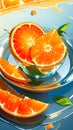 Orange fruit illustration Pulp fruit fruit food illustration