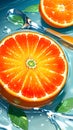 Orange fruit illustration Pulp fruit fruit food illustration