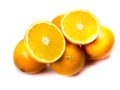 Orange Fruit Isolated white background Royalty Free Stock Photo