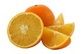 Orange fruit isolated on white background Royalty Free Stock Photo