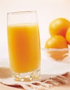 Orange fruit and jug of juice Royalty Free Stock Photo