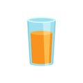 Orange fruit juice vector icon in flat style. Orange citrus Royalty Free Stock Photo