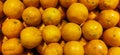 Orange fruit at the market after harvest