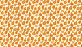 Orange fruit seamless pattern on white background. Vector illustration for design Royalty Free Stock Photo