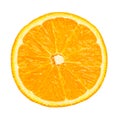 Orange fruit slice isolated white background Royalty Free Stock Photo