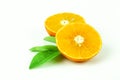 Orange fruit slice isolated