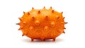 An orange fruit with spikes on it (ai generated) Royalty Free Stock Photo
