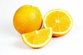 Orange fruit split
