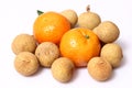 Orange Fruit Ã¯Â¼Å Longan Fruit Royalty Free Stock Photo