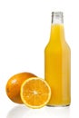 Orange fruits and juice