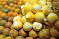 Orange fruits for sale at street market, Zanzibar, Africa Royalty Free Stock Photo