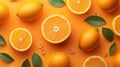 orange fuit background wallpaper, for design Royalty Free Stock Photo