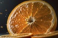 Close up Orange full frame, fresh fruit background, Generated AI Royalty Free Stock Photo