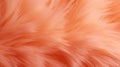 Orange fur texture top view. Coral fluffy fabric coat background. Winter fashion color trends. Girly abstract backdrop, textile Royalty Free Stock Photo