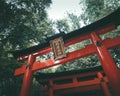 The orange gates of kyoto Royalty Free Stock Photo