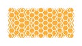 Orange Geometric Hexagon Grid Pattern, vector design Generative AI Royalty Free Stock Photo