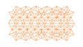 Orange Geometric Honeycomb Pattern Background Vector Generative AI Royalty Free Stock Photo