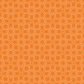 Orange geometric print. Seamless pattern