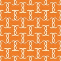 Orange geometric seamless pattern