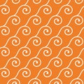 Orange geometric seamless pattern