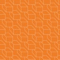 Orange geometric seamless pattern Royalty Free Stock Photo