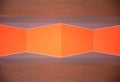 orange geometry wall Royalty Free Stock Photo