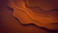orange ghostly misty fervent volumetric shapes - abstract 3D rendering