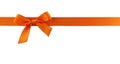 Orange gift bow