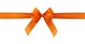 Orange gift bow