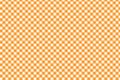 Orange Gingham pattern. Texture from rhombus/squares for - plaid, tablecloths, clothes, shirts, dresses, paper, bedding, blankets Royalty Free Stock Photo