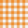 Orange Gingham seamless pattern. Royalty Free Stock Photo