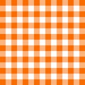 Orange Gingham seamless pattern Royalty Free Stock Photo