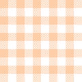 Orange Gingham seamless pattern Royalty Free Stock Photo